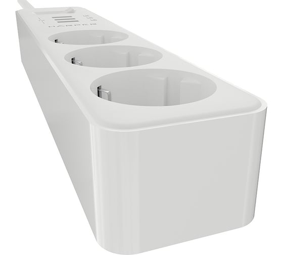 Удлинитель с USB зарядкой HARPER UCH-325 White H00003008