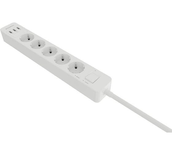 Удлинитель с USB зарядкой HARPER UCH-560 White H00003014