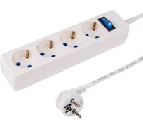 Сетевой фильтр PROCONNECT СТАНДАРТ 4 розетки 3 м, с/з, белый 11-7229