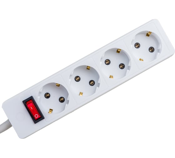Сетевой фильтр PROconnect STANDARD 4 розетки 3 м, с/з, белый 11-7229