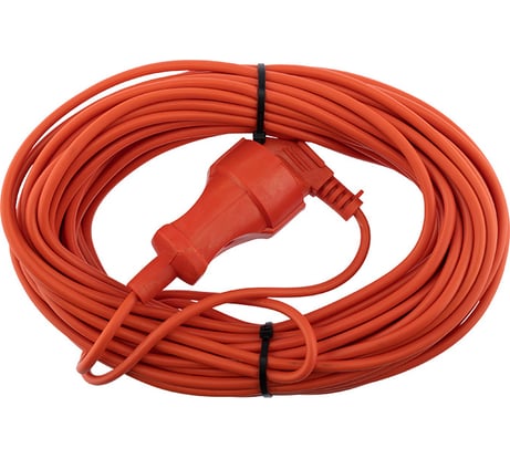 Силовой удлинитель PROconnect ПВС 2х0.75, 20 м, б/з, 6 А, 1300 Вт, IP20, оранжевый Россия 11-7106