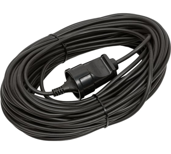 Силовой удлинитель PROconnect ПВС 2х0.75, 30 м, без заземления, 6 А, 1300 Вт, IP20, черный Россия 11-7116