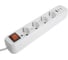 Удлинитель STEKKER Home 4-местный, с/з, с выключ., HM071-41-05 3x1мм2, 5м, 250В, 16А, 1USB+2C, 2.4A, белый, 50141 4