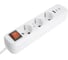Удлинитель STEKKER Home 3-местный, с/з, с выключ., HM071-31-05 3x1мм2, 5м, 250В, 16А, 1USB+2C, 2.4A, белый, 50138 2