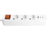 Удлинитель STEKKER Home 3-местный, с/з, с выключ., HM071-31-02 3x1мм2, 2м, 250В, 16А, 1USB+2C, 2.4A, белый, 50136 5