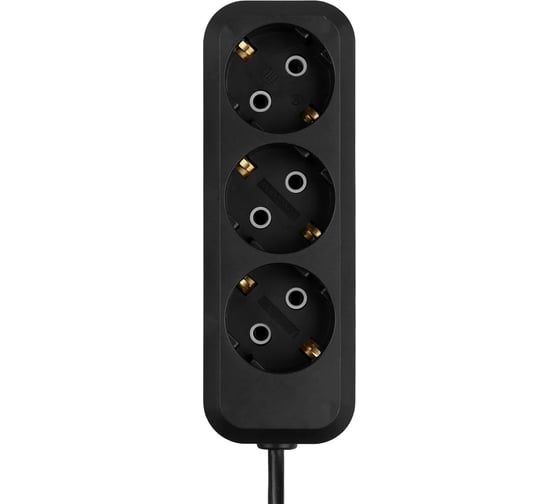 Удлинитель сетевой TDM ELECTRIC 3 розетки, 7 метров, с заземлением, 10 А, 2300 Вт, черный, SQ1303-1053