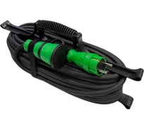 Удлинитель силовой iTOK тип SUR серии iCONNECT COLOR на рамке, без заземления, ПВС, 2x1.5 мм, 1 гнездо, IP44, ГОСТ, цвет зеленый, 50 м i-CONNECT-COLOR-SUR-PVS-215-1-44-50-GREEN