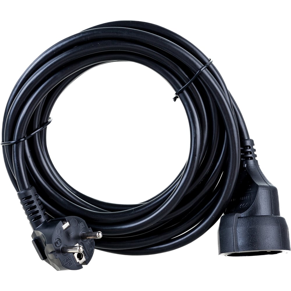 Удлинитель LANMASTER вилка Schuko прямая-розетка Schuko, 3х1.5, 220В ...