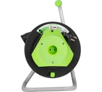 Удлинитель силовой ЭРА GREEN LINE GAZ2x120m Greenline на катушке, пластик, 1 розетка, без заземления 20 Б0065120