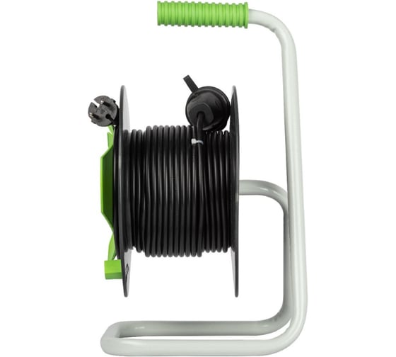 Удлинитель силовой ЭРА GREEN LINE GAZ2x120m Greenline на катушке, пластик, 1 розетка, без заземления 20 Б0065120