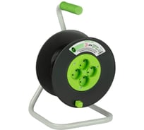 Удлинитель силовой ЭРА GREEN LINE KAT2x0.7520m Greenline на катушке, пластик, 4 розетки без заземления Б0065069