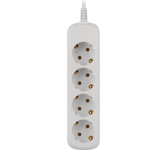Удлинитель электрический  ЭРА UDL10450E Greenline 4 розетки с заземлением 5м ПВС 3x0.75мм2 Б0065060