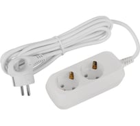 Удлинитель электрический  ЭРА UDL16230E Greenline 2 розетки с заземлением 3м ПВС 3x1мм2 Б0065065
