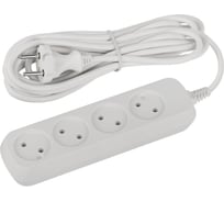 Удлинитель электрический ЭРА UDL10450 Greenline 4 розетки без заземления 5м ПВС 2x0.75мм2 Б0065063