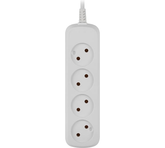 Удлинитель электрический ЭРА UDL10450 Greenline 4 розетки без заземления 5м ПВС 2x0.75мм2 Б0065063