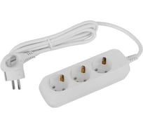 Удлинитель электрический ЭРА UDL16315E Greenline 3 розетки, с заземлением, 1.5м, ПВС, 3x1мм2 Б0065038