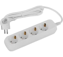 Удлинитель электрический ЭРА UDL16415E Greenline 4 розетки, с заземлением, 1.5м, ПВС, 3x1мм2 Б0065081