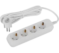 Удлинитель электрический ЭРА UDL16430E Greenline 4 розетки, с заземлением, 3м, ПВС, 3x1мм2 Б0065028