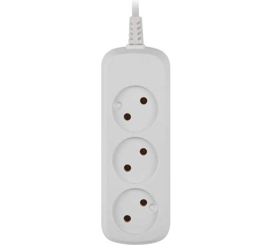 Удлинитель электрический ЭРА UDL6315 Greenline 3 розетки, без заземления, 1.5м, ШВВП, 2x0.75мм2 Б0065043
