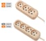 Удлинитель сетевой TDM ELECTRIC 4 розетки, 3 метра, ПВС 3х1мм2 "Эко" (сосна) 16А 250В SQ1303-2011 5