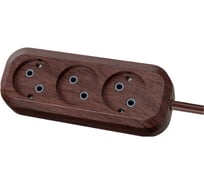 Удлинитель сетевой TDM ELECTRIC 3 розетки, 5 метров, ПВС 2х0,75 мм2 Эко (бук) 10А 250В SQ1303-3202