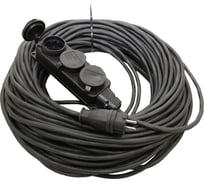 Удлинитель-шнур TDM ELECTRIC силовой каучук УШз16-103 IP44 3 гнезда с/з, 20м КГ 3х1,5 SQ1302-0347