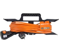 Силовой удлинитель-шнур на рамке TDM ELECTRIC УШз10 штепс. гнездо, 50м ПВС 3х0,75 SQ1302-0325