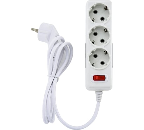 Удлинитель Econ ES 135-b 3 розетки 5 метров с выключателем и заземлением 91315