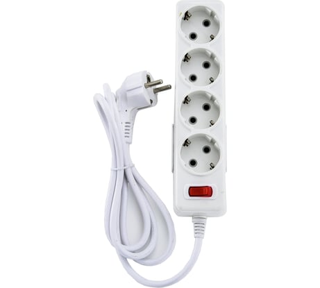Удлинитель ECON ES 145-b 4 розетки 5 метра с выключателем и заземлением 91415