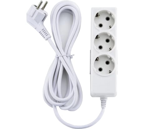 Удлинитель ECON ES 132 3 розетки 2 метра с заземлением 91302