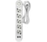 Сетевой фильтр QUMO Power Bar Light SPFS (P-0009), 5 розеток, 2500 Вт, 10A, кабель 2м 3*0,75 мм CCA, пожаробезопасный пластик, евровилка, 3 USB-A порта 1A суммарно (цвет белый) 51552 1