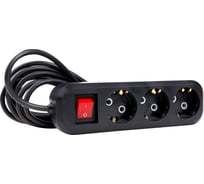 Удлинитель АТЛАНТ бытовой ПВС 3х0,75 3 гнезда 7м с выключателем 80040