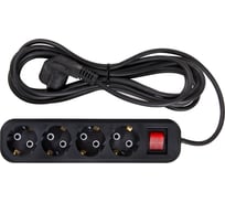 Бытовой удлинитель АТЛАНТ ПВС 3х0,75 4 гнезда 7м с выключателем 80043