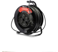 Удлинитель силовой REDVERG морозостойкий КГ на металлической катушке, 4 розетки, IP44, 4000Вт 50м (с/з) 00006696524