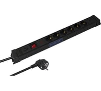 Сетевой фильтр энаргит, кабель 3x2,5 - 5 метров, 6 розеток, 2 usb (Type A + Type C) SL-G06KGDU2-325-5