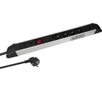 Сетевой фильтр энаргит серия Premium Silver, кабель 3x2,5 - 3 метра, 4 розетки, 2 usb (Type A + Type C) AL-G04KGDU2-325-3