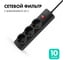 Сетевой фильтр PROGIX 3 розетки, 10 метров, чёрный, 3x1.5 PG349 1