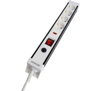 Сетевой фильтр STEKKER 4-местный с/з 3x1мм2, 3 м, 250В, 16А, серия Techno, HM 50148