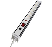 Сетевой фильтр STEKKER 6-местный с/з 3x1мм2, 5 м, 250В, 16А, серия Techno, HM 50152