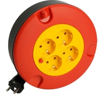 Удлинитель STEKKER бытового назначения Standart 4 розетки с/з ПВС 3*1, черный 50178