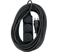 Удлинитель STEKKER 3-местный с/з КГ 3*1,5мм2, IP44, 20м, 16A, серия Professio 50348