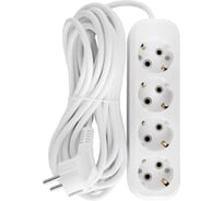 Бытовой удлинитель АБК-СИЛА 4 гнезда с заземлением 7м ПВС 3х1мм кв. 16А/220В/3500Вт 1шт 2200512