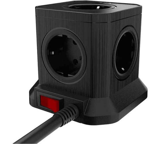 Сетевой фильтр настольный AGNI 5 розеток c кабелем 5м, черный TP-VE4U5E-5m-black