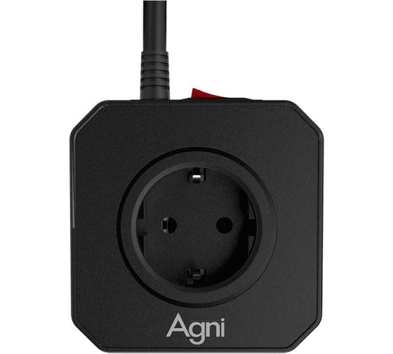 Сетевой фильтр настольный AGNI 5 розеток c кабелем 5м, черный TP-VE4U5E-5m-black