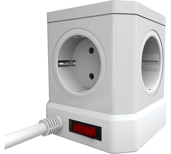 Сетевой фильтр настольный AGNI 5 розеток, кабель 5м, 3USB 1TYPE-C, белый TP-VE4U5E-C-5m-white
