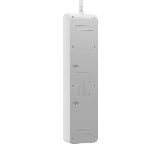 Сетевой фильтр AGNI плоский, 5 розеток, c кабелем 2м, белый 3 USB TP-FI3U5E-2m-white