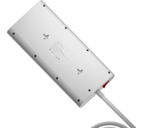 Сетевой фильтр AGNI плоский, 8 розеток, кабель 5м, 3USB, 1TYPE-C 20W, белый TP-FA4U8E-C-5m-white