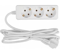 Сетевой бытовой удлинитель General Lighting Systems с заземлением без выключателя, на 3 розетки кабель 7м, 16А, сечение кабеля 470095
