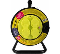 Удлинитель на катушке ФАZА CRW-04-3000 4 гнезда с замемлением, защитная крышка ПВС 3x1.5, 16А, IP44, 30м 5063853