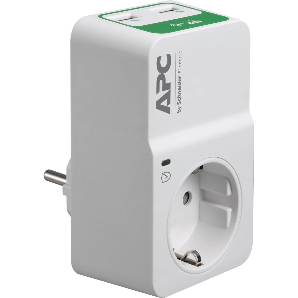Сетевой фильтр APC Essential SurgeArrest, 1 розетка, 230 В USB на 2 ...